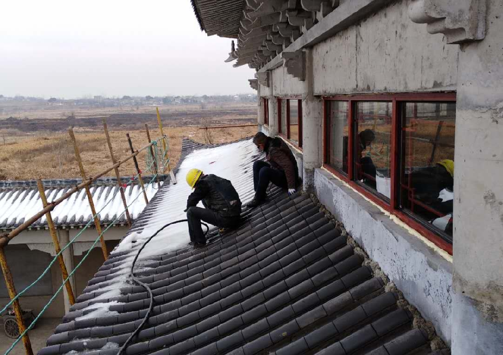 2017.12 清理祠堂主厅瓦